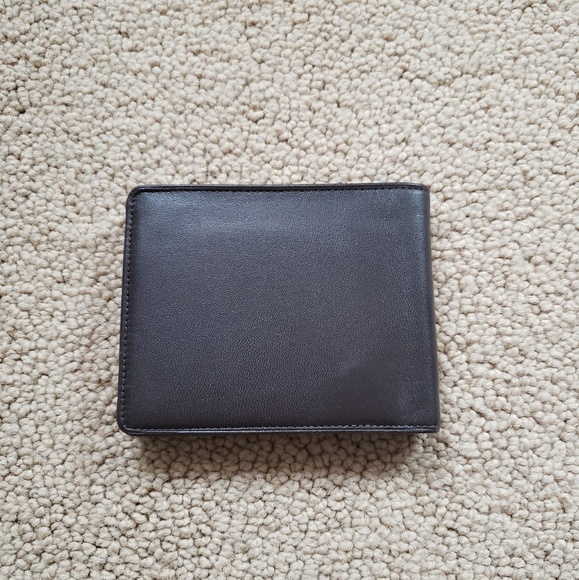 Men's Dark Brown Genuine Leather Wallet - Picture 2 of 4